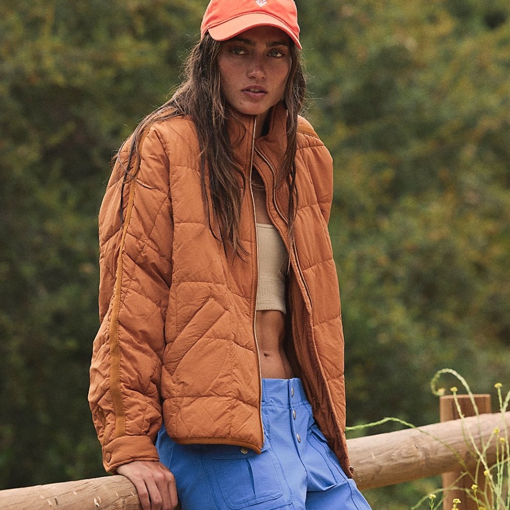 Free People Movement Pippa Packable Puffer Jacket (Toasted Coconut)